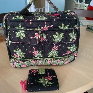 Vera Bradley Handbag/Wallet Set